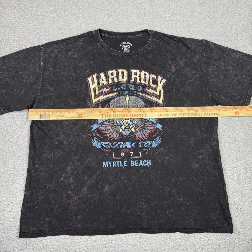 Hard Rock Cafe Shirt Mens XL Black Myrtle Beach World Tour Guitar Graphic Tee - Picture 6 of 9